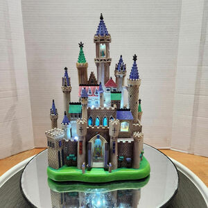 Disney Castle Collection Sleeping Beauty Castle Light Up Figurine New in Box 海外 即決