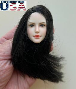 1/6 Female Head Sculpt Pale Skin For 12" PHICEN TBLeague Hot Toys JIAOU Figure 海外 即決