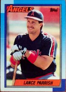 1990 Topps Baseball Card No. 575 Lance Parrish California Angels Catcher 海外 即決