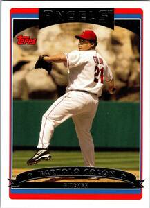 2006 Topps Bartolo Colon #224 Los Angeles Angels Baseball Card NM 海外 即決