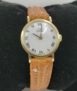 Omega 14kt Yellow Gold Ladies Watch - 21mm 海外 即決