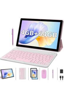 2 in 1 Tablet with Keyboard Case Mouse Bundle, 10 inch Tablet Android 海外 即決