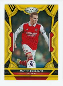 2022-23 Martin Odegaard Panini Chronicles Certified Gold Arsenal Soccer Card /10 海外 即決