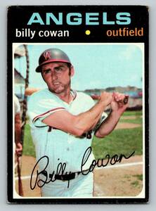 1971 Topps Billy Cowan #614 California Angels EX 海外 即決