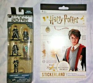 HARRY POTTER METAL FIGURINES 5 ct & STICKERS 575+ ct (NEW) 海外 即決