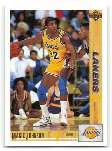 1991-92 Upper Deck #45 MAGIC JOHNSON Los Angeles Lakers !!! 海外 即決