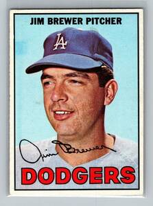 1967 Topps Jim Brewer #31 - Los Angeles Dodgers 海外 即決