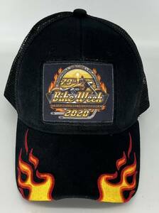 Daytona Beach FL 2020 Bike Week Motorcycle Adjustable Trucker Hat Mesh 海外 即決