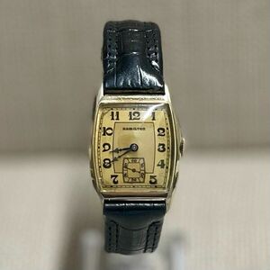 Hamilton c. 1920s Gold Large Tank Case Beautiful Men's Watch - $8K APR w/ COA!!! 海外 即決