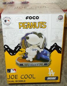 FOCO Snoopy & Woodstock Los Angeles Dodgers Peanuts Joe Cool Dual Bobblehead 海外 即決