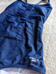 SPEEDO One Piece Swimsuit Womens Medium M Swim Suit Navy Blue 海外 即決