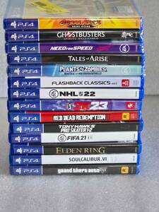 PS4 Game Bundle lot of 14 New & Used Games Red Dead II, Ghostbusters, and more 海外 即決