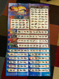 2004 Hot Wheels "2004 1st Edition Cars" Poster - 22 x 37 - New 海外 即決