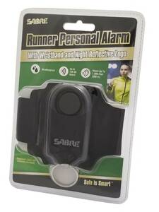 Sabre Runner Personal 130dB Alarm with Wristband and Night Reflective Logo / NEW 海外 即決
