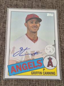 Griffin Canning 2020 Topps Autograph 1985 35th Anniversary Angels 海外 即決