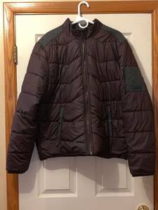 CALVIN KLEIN PURPLE JACKET SIZE XL CHEST IS 25" LENGTH IS 27" 海外 即決