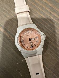 Casio LX-610 2719 Women's Quartz Pink Sport Watch White Stainless Steel Back 海外 即決