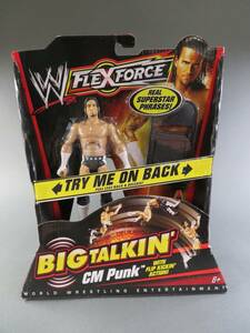 WWE Flex Force CM PUNK Big Talkin' Action Figure FlexForce w/ Chair NIB Mattel 海外 即決