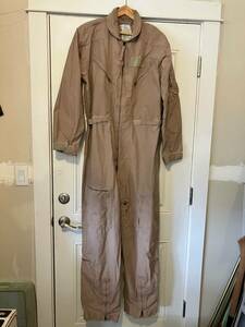 U. S. Military 46L Coveralls, Flyers, CWU-27P Type 1, Class 2 tan 380 海外 即決