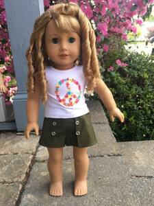 American Girl Doll Courtney Moore, clean and restored in Julie meet shirt 海外 即決