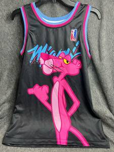 Pink Panther #3 Miami Vice Basketball Jersey Adult Size Small - NWOT 海外 即決