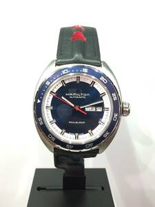 NEW Authentic HAMILTON PAN EUROPE H354050 43MM STRAP S/S Box/Papers* 海外 即決