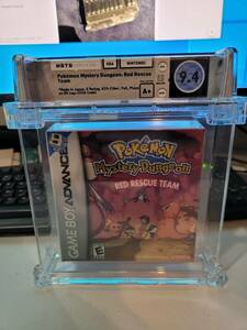 Pokemon Mystery Dungeon Red Rescue Team GBA RARE "PLAYS ON DS*" LOGO WATA 9.4 A+ 海外 即決