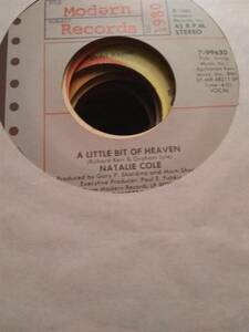 Natalie Cole, A Little Bit of Heaven / ~ 1985 Modern 45 +sleeve 海外 即決