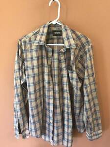 Vtg Studio One Campus Men's Plaid Button Up Shirt Long Sleeves Multicolor Size M 海外 即決