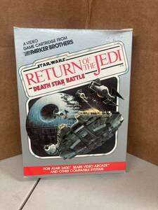 Star Wars ROTJ Death Star Battle Atari 2600 with manual and box 1983 Parker Bro 海外 即決
