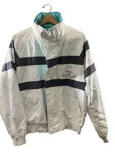 Nautica Black White Full Zip Front Pockets Mock Neck Winter Jacket Mens Size L 海外 即決