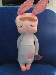 Me Too Angela bunny doll NWT 17" tall VTG. 海外 即決