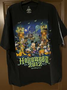 Walt Disney World Halloween 2012 Shirt Glow In The Dark Haunted Mansion XL 海外 即決