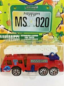 Matchbox Across America 50th Birthday Series MISSISSIPPI Ladder Fire Truck -#020 海外 即決