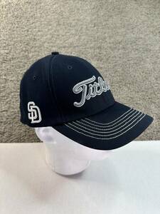 San Diego Padres Hat Mens L/XL Blue White Fitted Baseball Cap Titleist '47 FLAW 海外 即決