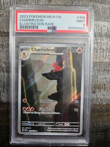 2023 ポケモン Mew En-151 #169/165 Charmeleon Illustration Rare PSA 9 海外 即決