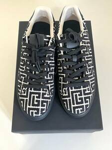 Balmain B-Court Monogram Low Top Sneaker Size 42/US9 海外 即決