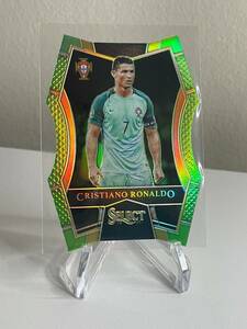 Cristiano Ronaldo /60 NEON GREEN PRIZM 2016-17 Panini Select #154 Mezzanine RC 海外 即決