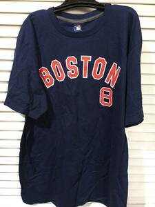 Baseball Mens S Small Boston Red Sox T-Shirt #8 Yastrzemski 147 with MLB tags 海外 即決