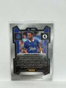 Lewis Dobbin 2023-24 Panini Prizm Premier League Red Mosaic RC #252 Everton 海外 即決