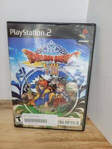 Playstation 2 PS2 - Dragon Quest VIII - Cursed King Game disc + artwork 海外 即決