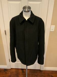 Hugo Boss Black Wool/Cashmere Zip-Up Jacket, Size Large (50) 海外 即決
