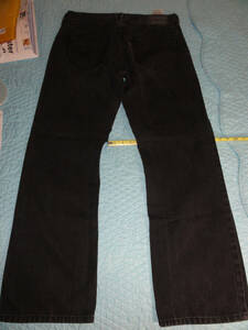 Levi’s Black Label Red Tab Black Straight Jeans 34x32 - 61% Cotton 39% Poly 海外 即決