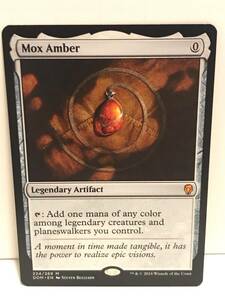 x1 Magic the Gathering NM/M Mox Amber Dominaria MTG 海外 即決