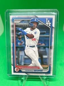 2024 Bowman #BP-58 Kendall George Los Angeles Dodgers Prospect 海外 即決