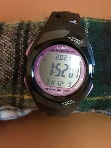 Casio PHYS STR-300 Module 2575 Digital Woman's Runners Watch purple 海外 即決