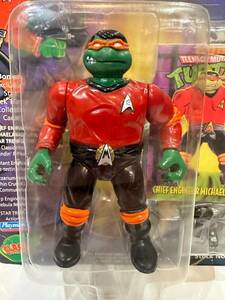 TMNT Ninja Turtles 1994 Star Trek Chief Engineer Michaelangelo Playmates MOC 海外 即決