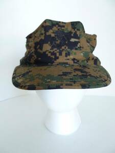 USMC Military Garrison Marpat Woodland Marine Corps Camouflage Camo Hat Cap #006 海外 即決