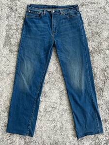 Levis 751 Jeans Mens 36x32 Blue Stretch Straight Leg Pockets Regular Fit Denim 海外 即決