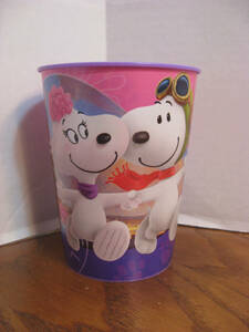 Peanuts Movie - Snoopy and Fifi in Paris Collectible Plastic Cup - 2015 海外 即決